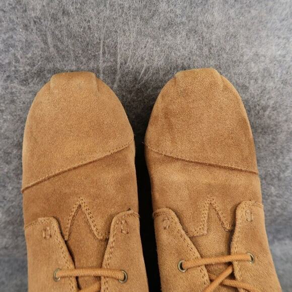 Skechers Shoes Womens 6.5 Bob Bootie Wedge Desert Leather Lace Up Comfort Brown - Picture 7 of 15